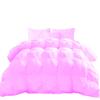 Premium Quality - Oversized Full Size (82" x 86") Inches, 3pc Pinch Comforter Set - Ultra-Soft - All-Season Down Duvet Insert 500 GSM 800 Thread Count 100% Egyptian Cotton Cover - Pink Solid view 1