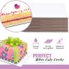 40 Pieces Rectangle Cake Board 1/4 Sheet Cake Cardboard Rectangular Greaseproof Disposable Single Wall Corrugated Pad Base Desserts and Pastries Food Trays for Pizza, 13.39 x 9.84 Inch (White) view 3