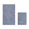 Better Trends 2 Piece Bath Rugs Set Silver Reversible Super Soft, Cotton Bath Room Rug Mat Set Absorbent Machine Washable for Decor Tub, Shower, Bath Room Floor, Laundry Room Lux Collection view 1