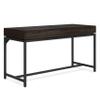 SIMPLIHOME Banting Desk - 60 Inch Wide Solid Hardwood and Metal Writing Desk in Hickory Brown, Modern Industrial Home Office Computer Table for Study with 2 Drawers and Flip-Down Keyboard Tray view 1