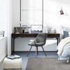 SIMPLIHOME Banting Desk - 60 Inch Wide Solid Hardwood and Metal Writing Desk in Hickory Brown, Modern Industrial Home Office Computer Table for Study with 2 Drawers and Flip-Down Keyboard Tray view 2