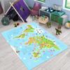 Kids Rug, Animals World Rug, Educational Continents Rug, C103 (47x71)=120x180cm view 1