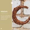 SEWACC Grape Vine Wreaths Twig Garland Christmas Garland Moon Shape Grapevine Twigs Fall Wreath for Wedding Holiday Door Wall Christmas Party Home Decor Rattan view 3