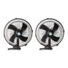 Pasotim 2X 10 Inch 12V Car Electric Fan Adjustable Speed Oscillating Cooling Fans with Travel Car Truck view 1
