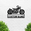 Custom Motorcycle Metal Wall Sign - Personalized Motorcycle Metal Wall Art - Motorcycle Metal Wall Decor - Personalized Biker Name Sign - Custom Gift view 2