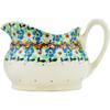 Polmedia Polish Pottery Gravy Boat UNIKAT - Sweet Blooms Pattern Handmade in Boleslawiec Poland + Certificate of Authenticity view 3