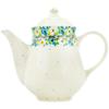 Polmedia Polish Pottery Tea or Coffee Pot UNIKAT - Sweet Blooms Pattern Handmade in Boleslawiec Poland + Certificate of Authenticity view 3