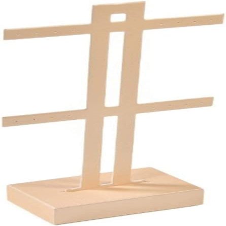 NIUBB Flashing Earrings and Necklace Display Stand Display Rack Stand Holder Earrings Hanging Storage Rack (Color : Champagne 01)