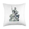 Acient Italy Roman Statue Abstract Art Teacher Throw Pillow view 1