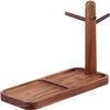 NIUBB Flashing Walnut Entrance Key Storage Rack Rack Key Hanger Debris Necklace Bracelet Ring Watch Storage Rack (Color : Walnut L) view 1
