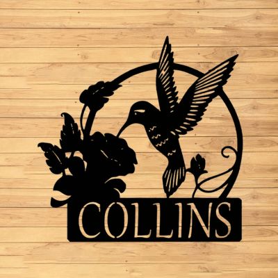 Custom Bird Metal Wall Sign - Personalized Bird Metal Wall Art - Bird Metal Wall Decor - Housewarming Gift - Custom Name Sign - Indoor Decor