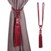 2pcs Curtain Hook Single Hanging Ball Tassels Curtains Buckle Sling Binding Tiebacks Home Bedroom Living Room Curtain Decoration,3 view 1
