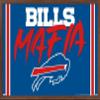 Trends International NFL Buffalo Bills - Bills Mafia Wall Poster, 22.4L x 14.7W, Mahogany Framed Version view 1