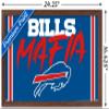 Trends International NFL Buffalo Bills - Bills Mafia Wall Poster, 22.4L x 14.7W, Mahogany Framed Version view 3