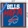 Trends International NFL Buffalo Bills - Bills Mafia Wall Poster, 34L x 22.4W, Mahogany Framed Version view 3