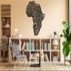 Africa Metal Wall Decor Art, Fingerprint Metal Wall Map, African Map Wall Decor, Housewarming Gift, Living Room Decor, Above Bed Decor, Wall Hanging, Black Large Wall Art (27.55"x23"/ 70x58.3cm) view 4