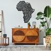 Africa Metal Wall Decor Art, Fingerprint Metal Wall Map, African Map Wall Decor, Housewarming Gift, Living Room Decor, Above Bed Decor, Wall Hanging, Black Large Wall Art (31.5"x26.2"/80x66.6cm) view 2