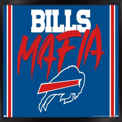 Trends International NFL Buffalo Bills - Bills Mafia Wall Poster, 22.4L x 14.7W, Black Framed Version