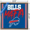 Trends International NFL Buffalo Bills - Bills Mafia Wall Poster, 34L x 22.4W, Bronze Framed Version view 3