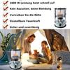 Yufenj Kerosene Heaters for Indoor Use,Non Electric Heater, Kerosene Stove Heater with Stove Bag Lightweight Portable Stainless Steel Glass Burner for Indoor Camping - 4.6L view 3