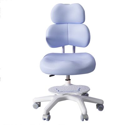 Kids Desk Chair Teens Rolling Chair with High Back, Arm & Adjustable Swivel Study Chair, Writing Task Chair Fabric Soft Pad Seat, Height Adjustable (Color : /Blue, Size : A)