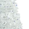 Northlight Tinsel Pop-Up Artificial Christmas Tree Blue Lights, 6', White view 4