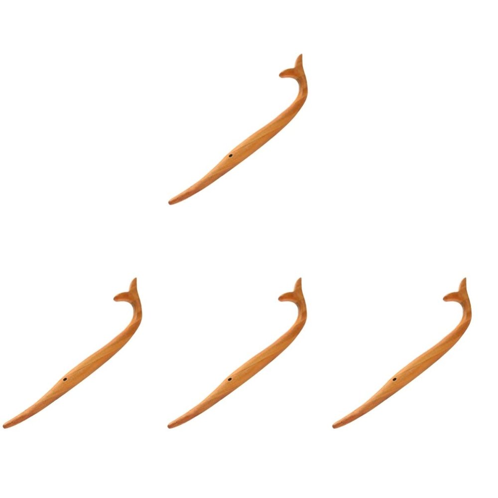 LALAFINA 4pcs Hair Chopsticks for Women Wooden Hair Stick for Bun Chinese Women