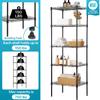 5 Wire Shelving Unit Adjustable Storage Shelf Metal Storage Rack with Leveling Feet for Closet Laundry Pantry Kitchen Garage 750 LBS Capacity 16.7" L11.8" W47.6" H, Black view 2