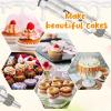 Dessert Decorating Syringe Set Frosting Piping Kit Stainless Steels Cake Decorating Tool 6 Russian Piping Icing Nozzles Cream Scraper Cupcake Frosting Filling Injector Cake Icing Tools view 3