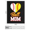 Funny Ball Mom Softball Baseball Lightweight Throw Blanket Warm Soft Blankets and Throws for Sofa Bed Chair 50"x60" view 2