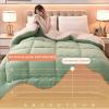 ZTGL Winter Warm Quilt, Thicken Warm Lamb Cashmere Blanket Double-Sided Comforter, Heavy Blankets for Winter Double Bed, Bedding Fleece Blanket for Home Bedroom,E,200x230cm(4.5kg) view 3