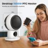 Space Heater Fan Combo, 1500W 2S Fast Heating Electric Ceramic Heater with Remote, Timer, 60 Oscillating, 90 Tilt, Overheating and Tip-Over Protection, Portable Small Desk Heater view 2