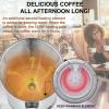 GOLREAN Commercial Coffee Maker 100 Cup Coffee Urn Hot Beverage Dispenser 4 Gallon 16L Large Coffee Urn Dual Layers 304 Stainless Steel 1300W Fast Brew Percolator For Business, Catering, Church view 4