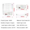 Food Dehydrator 5 Tier  Fruit Dryer 350W with Adjustable Temperature Control from 35-70C, Removable Trays, for Jerky, Meat, Fruit, Vegetables and Healthy Snacks view 2