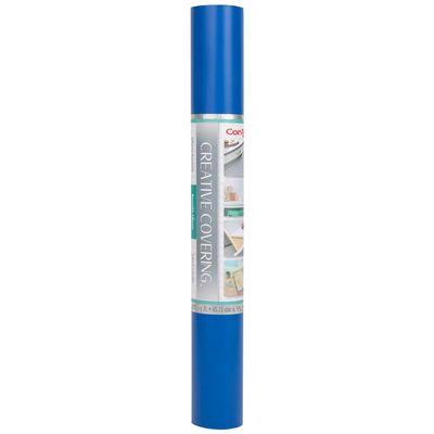 Con-Tact Brand Creative Covering Adhesive Covering, Royal Blue, 18" x 50 ft