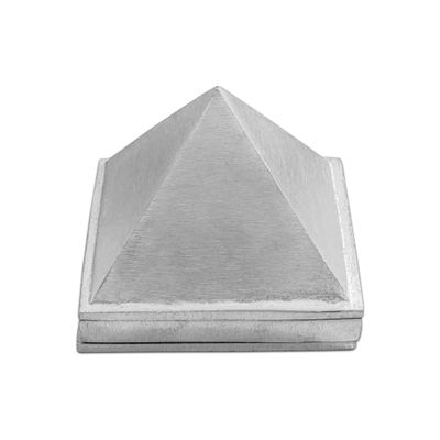 TREEMAISON CORONATING Homes Metal Vastu Aluminium 3 Layer Pyramid | Aluminium Vastu Remedy | 3-Inch | Pyramid for Positive Energy, Health & Wealth | Vastu Dosh Remedies for Home & Office | Pack of 1