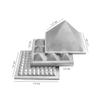 TREEMAISON CORONATING Homes Metal Vastu Aluminium 3 Layer Pyramid | Aluminium Vastu Remedy | 3-Inch | Pyramid for Positive Energy, Health & Wealth | Vastu Dosh Remedies for Home & Office | Pack of 1 view 3