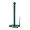 MINLUFUL Cast Iron Paper Towel Holder, Vintage Chic Pumpkin Pattern Weighted Base Roll Paper Towel Holder Stand for Kitchen Bathroom Countertops, Green view 1
