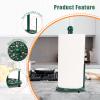 MINLUFUL Cast Iron Paper Towel Holder, Vintage Chic Pumpkin Pattern Weighted Base Roll Paper Towel Holder Stand for Kitchen Bathroom Countertops, Green view 2