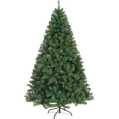 QQXX 6FT Green Artificial Christmas Tree,Premium Xmas Pine Tree with Metal Stand,Colorful Christmas Tree with Dense Branch Tips for Indoor and Outdoor Use,Holiday Decor