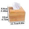 Tissue Dispenser Box Tissue Box Drawer Tissue Box Desktop Wooden Tissue Box Hotel Restaurant Tissue Box for Home Office Bathroom Tissue Box Holder (Size : Small) view 2