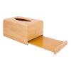 Tissue Dispenser Box Tissue Box Drawer Tissue Box Desktop Wooden Tissue Box Hotel Restaurant Tissue Box for Home Office Bathroom Tissue Box Holder (Size : Small) view 3