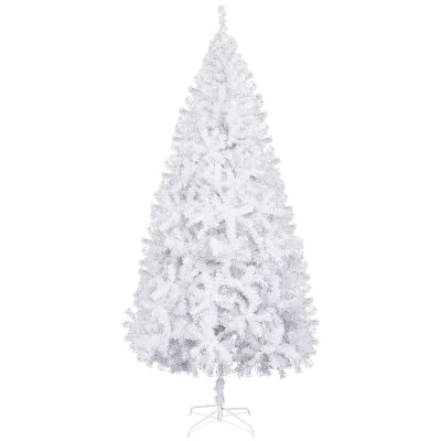 QQXX 6FT White Artificial Christmas Tree,Premium Xmas Pine Tree with Metal Stand,Colorful Christmas Tree with Dense Branch Tips for Indoor and Outdoor Use,Holiday Decor