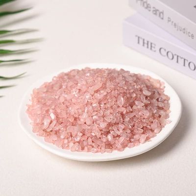 100g Natural Stones Clear Quartz Pink Crystal Amethyst Citrine Fluorite Aventurine Tiger Eye Obsidian Gravel for Decoration Home,Pink Crystal 5-7mm,100g