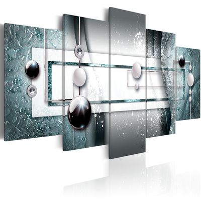 artgeist Textured Canvas Wall Art Abstract 80x40 in - 5pcs Painting Canvas Prints Picture Artwork Image Framed Contemporary Modern Photo Wall Home a-A-0245-b-p
