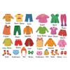 Kids Room Decor 1 Set Clothing Sort Stickers Removable Clothes Classification Label Wardrobe Drawer Organizing Label Removable Dresser Clothing Decals Stickers for Kids Adults White Drawer view 3