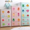 Kids Room Decor 1 Set Clothing Sort Stickers Removable Clothes Classification Label Wardrobe Drawer Organizing Label Removable Dresser Clothing Decals Stickers for Kids Adults White Drawer view 4