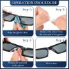 Konohan 50 Pcs Eyeglasses Ear Grips Nose Pads Set Soft Anti Slip Eyeglass Ear Hook Glasses Nose Pad Silicone Eyeglasses Retainers for Spectacle Sunglasses Reading Glasses Eyewears(Black) view 3
