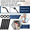 Konohan 50 Pcs Eyeglasses Ear Grips Nose Pads Set Soft Anti Slip Eyeglass Ear Hook Glasses Nose Pad Silicone Eyeglasses Retainers for Spectacle Sunglasses Reading Glasses Eyewears(Black) view 4