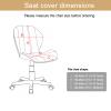 Curved Stretch Bar Stool Covers, Kitchen Swivel Stools Slipcovers with Backrest Stretch Modern High Bar/Counter Chair Cover, for Short Dining Chair,D,2pack view 2